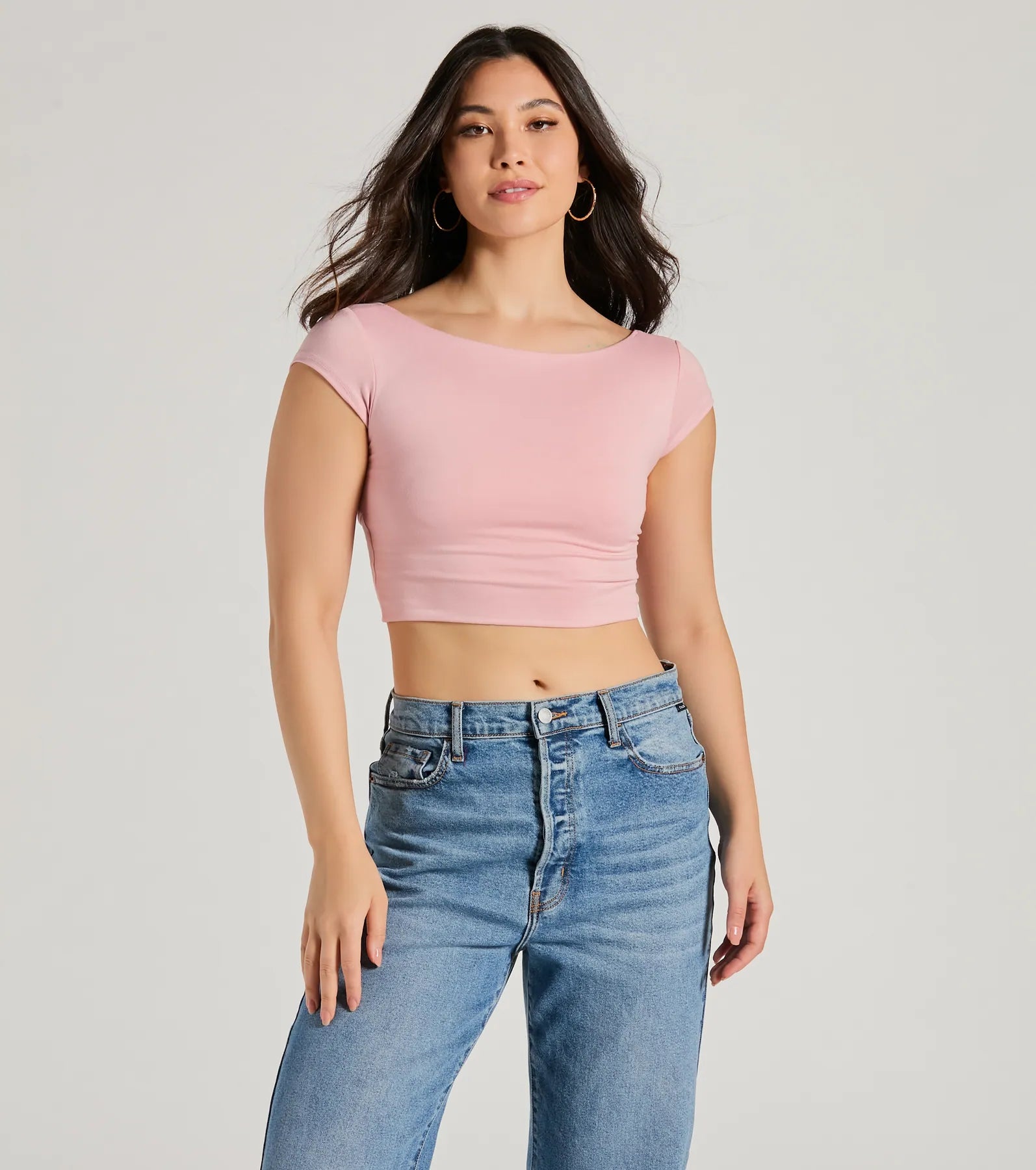 Back It Up Short Sleeve Strappy Crop Top purpose