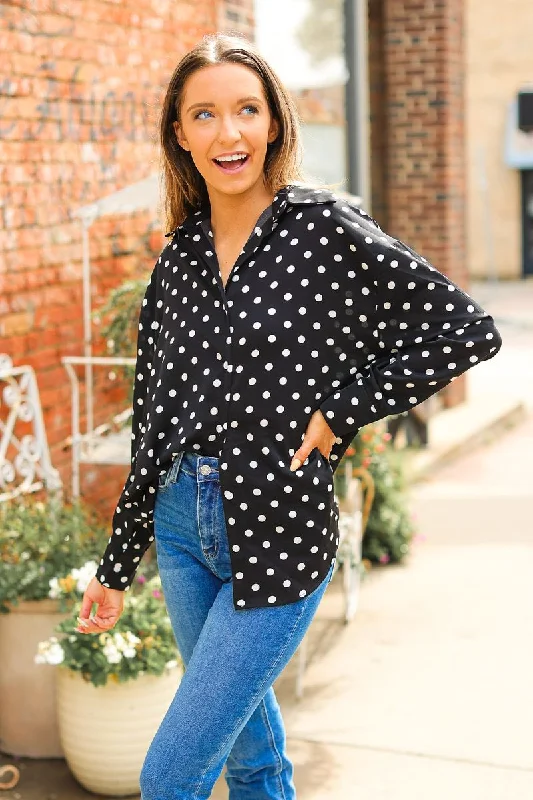 Kathryn Classic Button-Up, Polka-Dot purpose