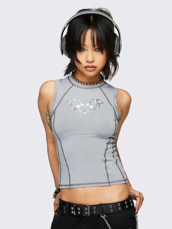 Heartbeat Vest Top Laid - back Women's Style