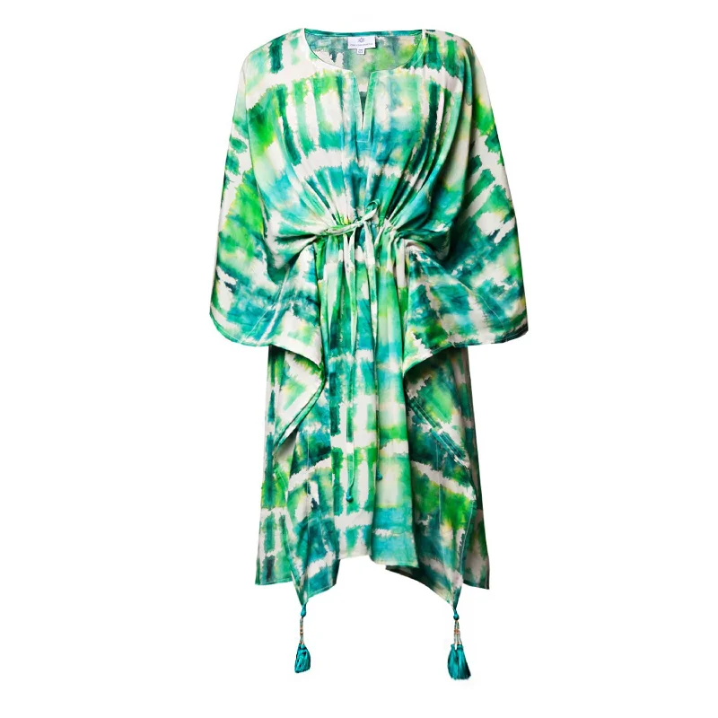 Italian Silk Serenity Short Kaftan Athletic Women's High - 
