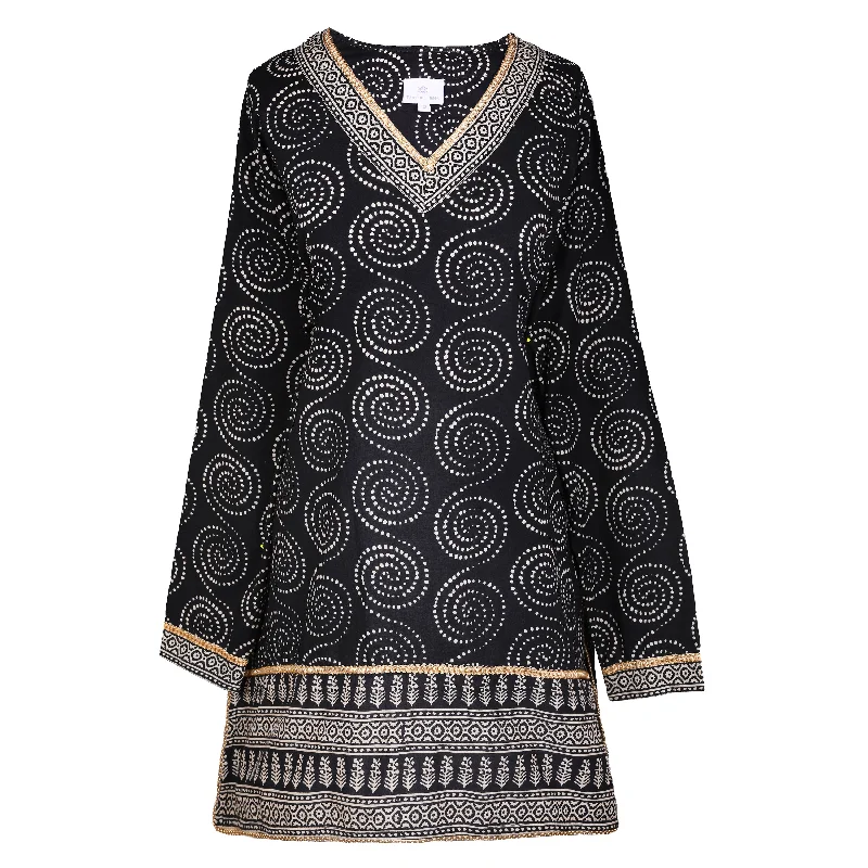 Karma Beaded Cotton Tunic Cool Women's Distressed