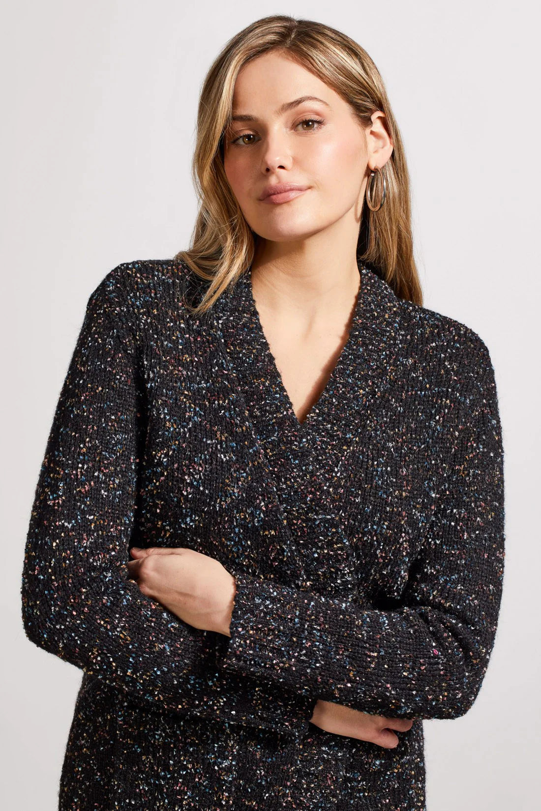 Tri 5586O Sweater Cardgian with Pockets Hip Women's Retro
