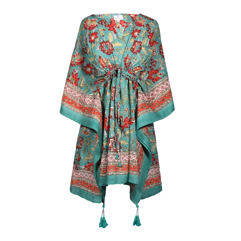 Fiji Floral Short Kaftan Laid - back Women's Vibe
