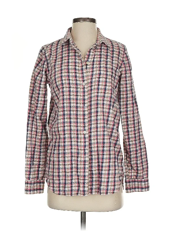Long Sleeve Button-Down Shirt Earthy Women's 