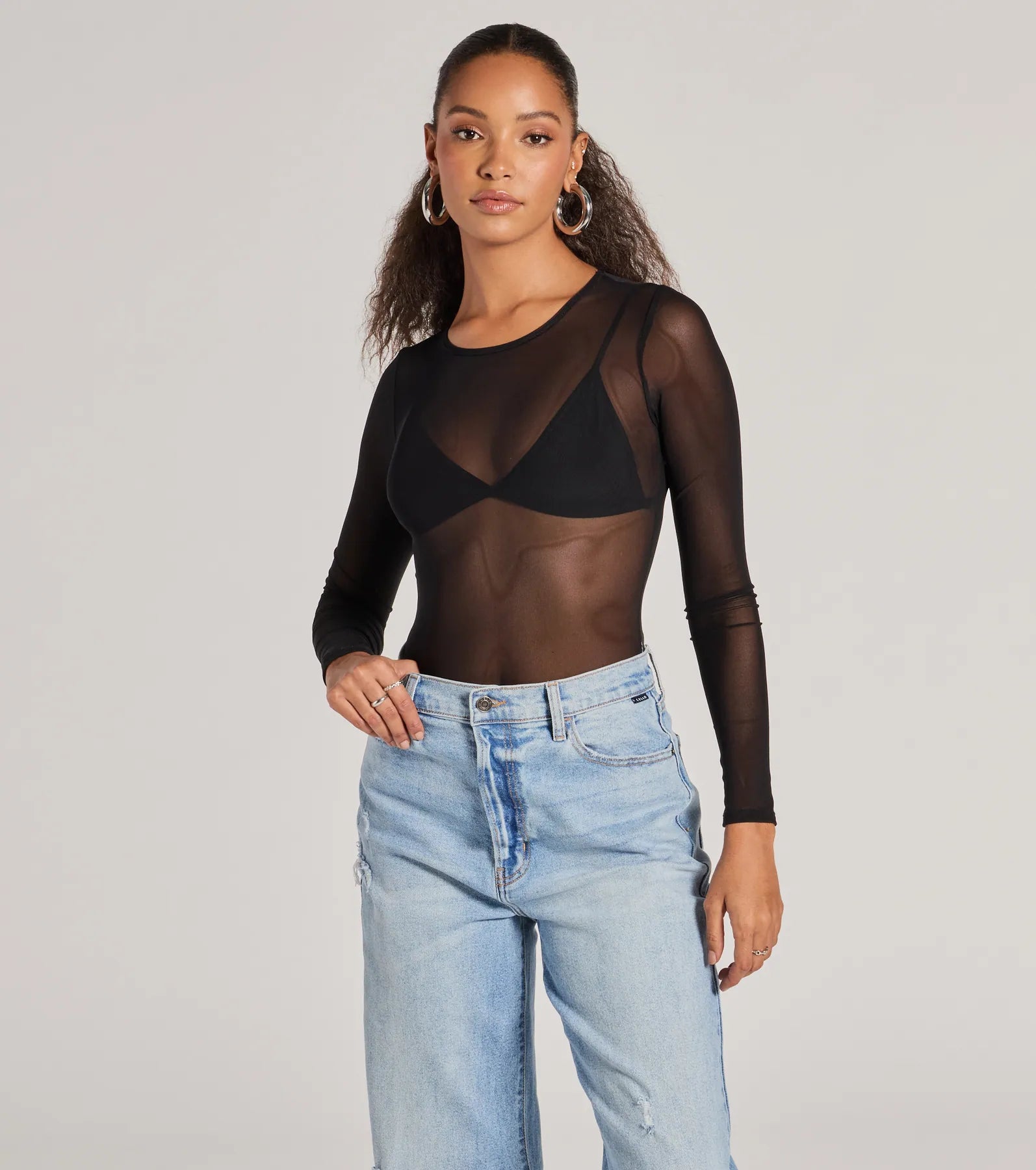 Love's A Mesh Bodysuit Dynamic Women's Moto
