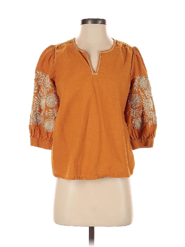 3/4 Sleeve Blouse Youthful Women's Pop
