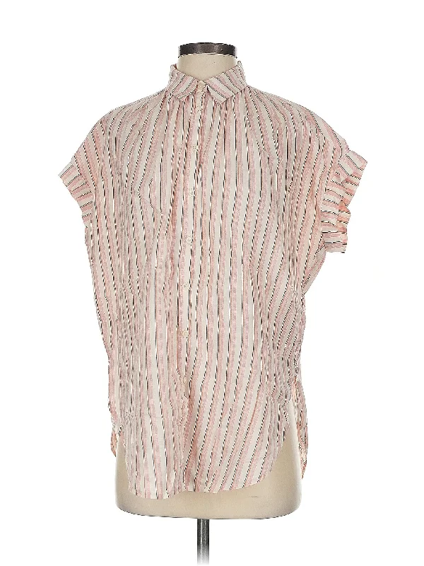 Short Sleeve Blouse Preppy Women's College