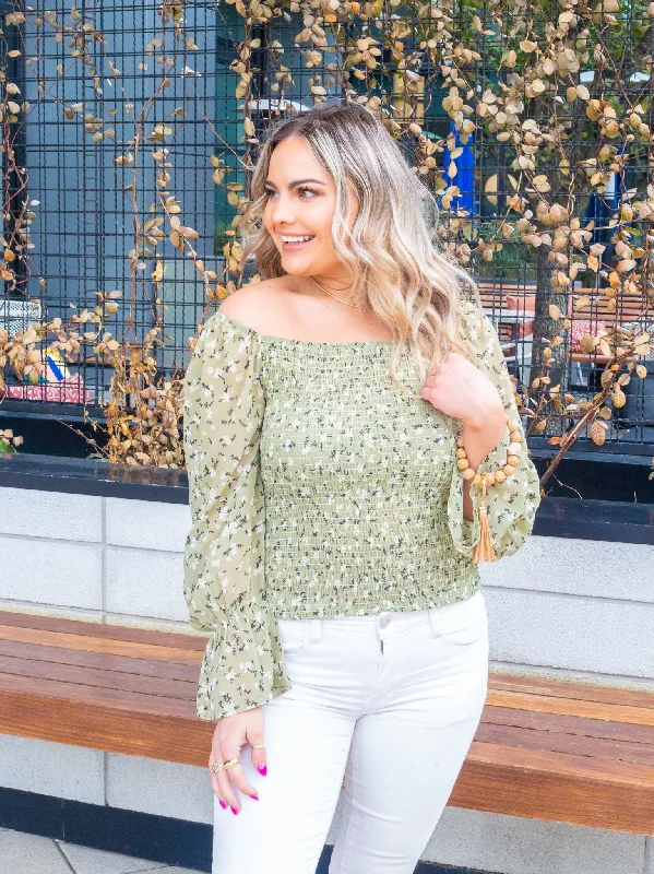 That 90s Top Floral Print, Sage Street