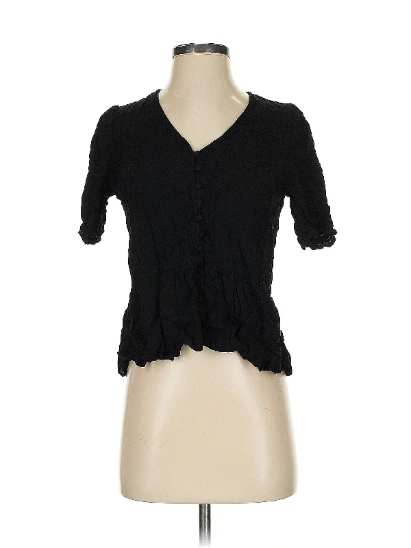 Short Sleeve Blouse Earthy Women's 