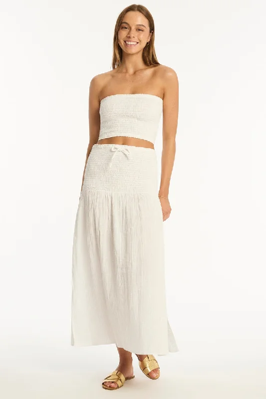 Sunset Beach Bandeau Top Monochromatic Office Style