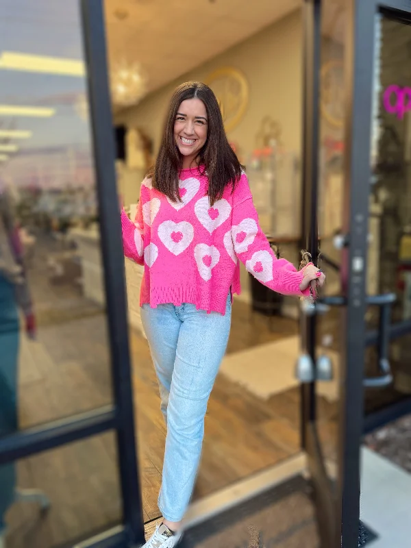 Pearl Heart Sweater Modern Women's 