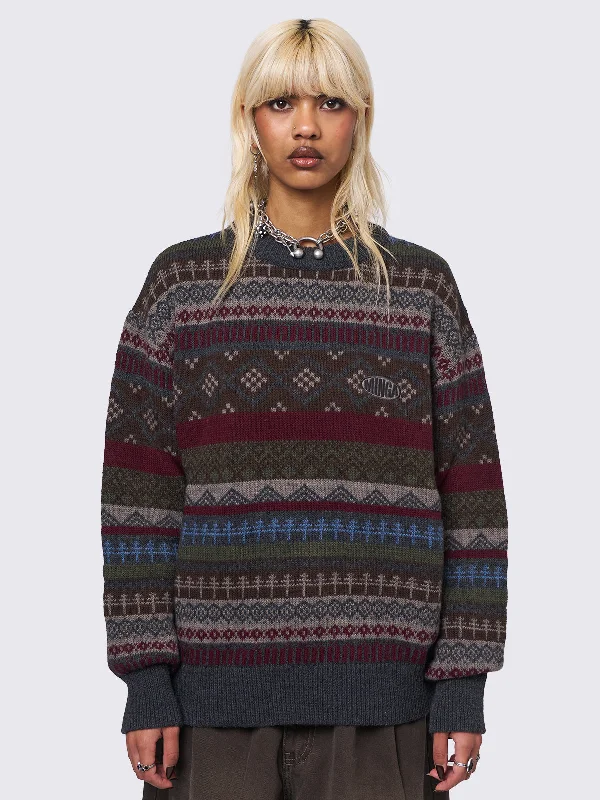 Ashton Jacquard Sweater Youthful Women's Pop