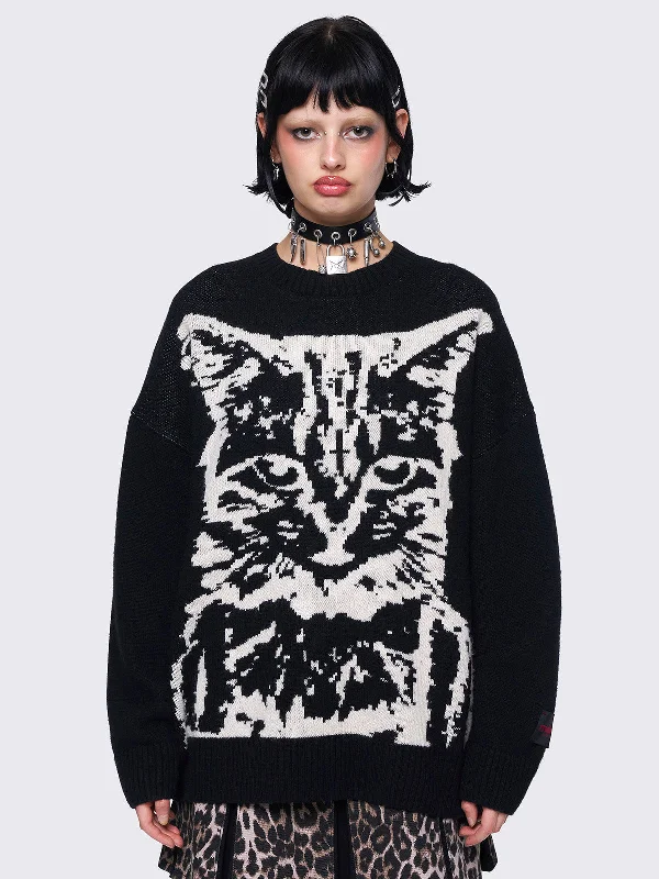 Dark Whiskers Sweater Practical Women's Quick - dry