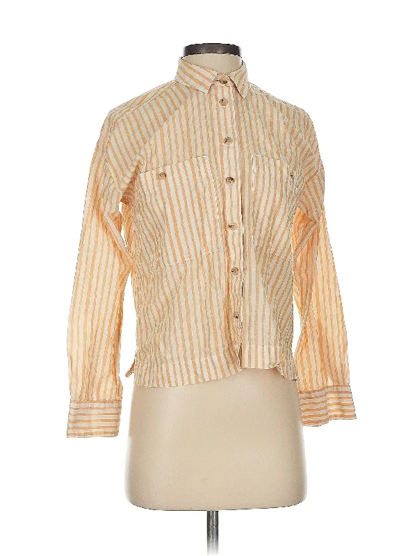 3/4 Sleeve Button-Down Shirt Vacation