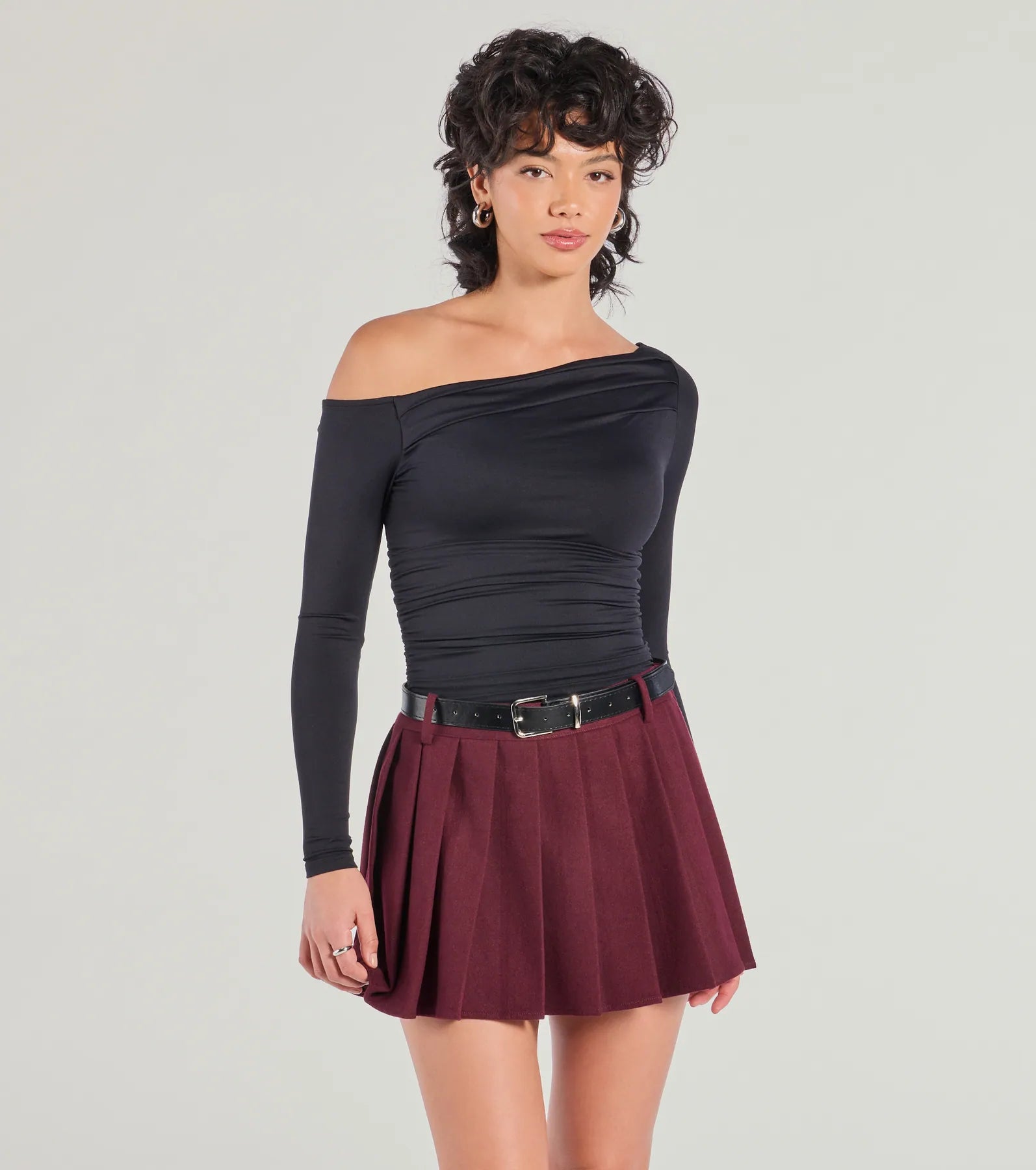 Looking Flawless Smooth Off-The-Shoulder Top Minimalist Women's Casual