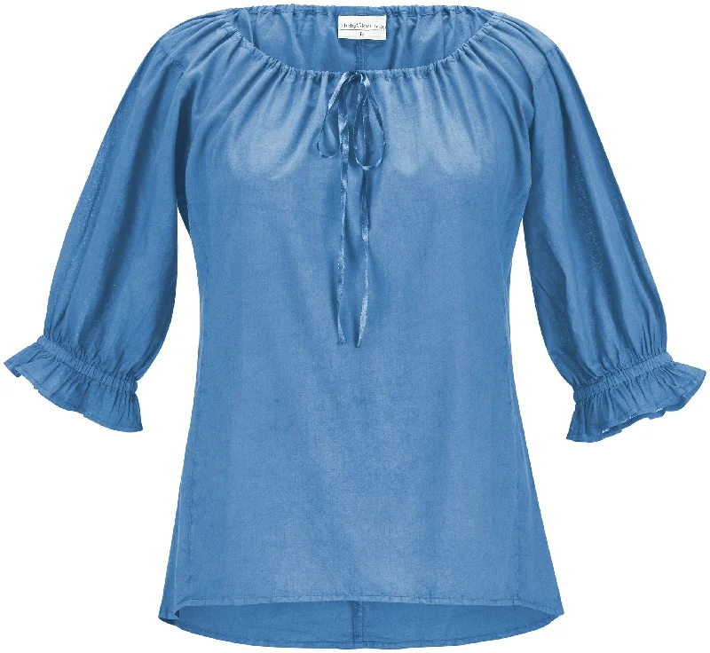 Brigid Tunic Limited Edition Aegean Blue Earthy Women's 