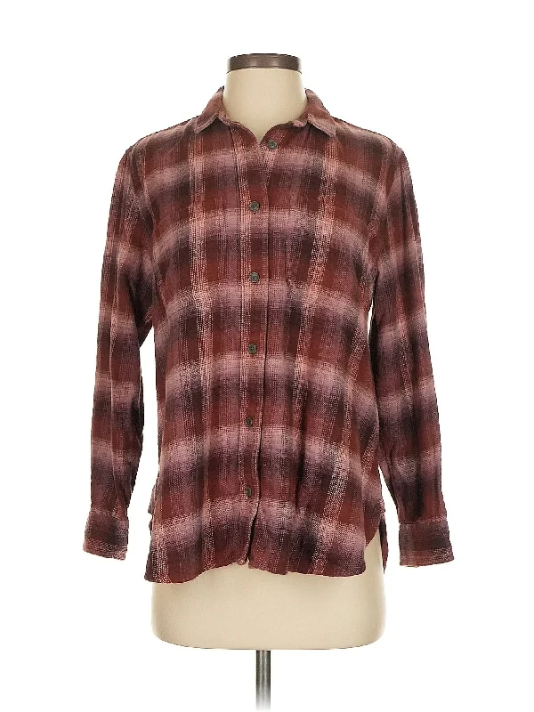 Long Sleeve Button-Down Shirt Modern Women's 