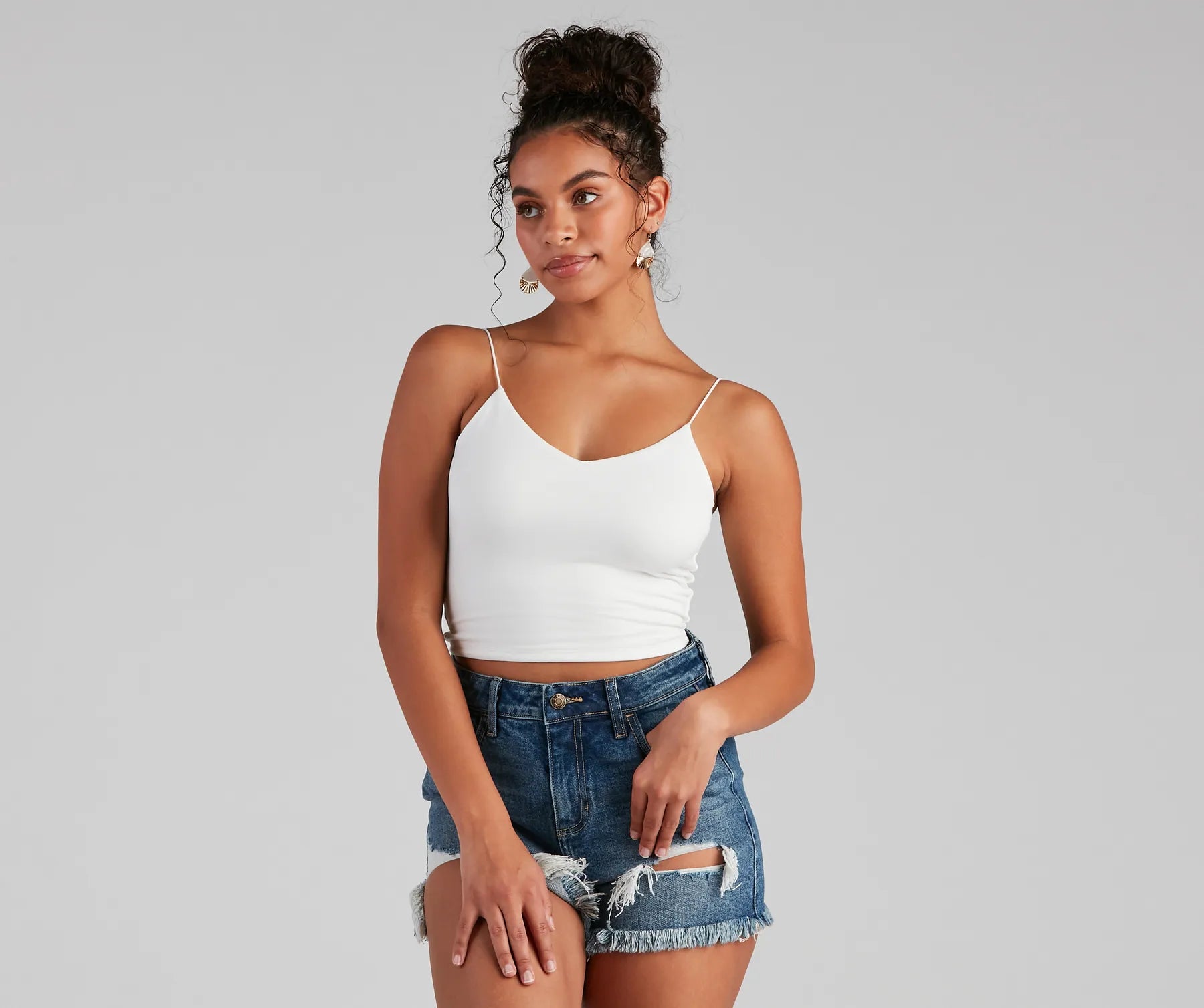 Girl Next Door Cropped Tank Modern Women's 