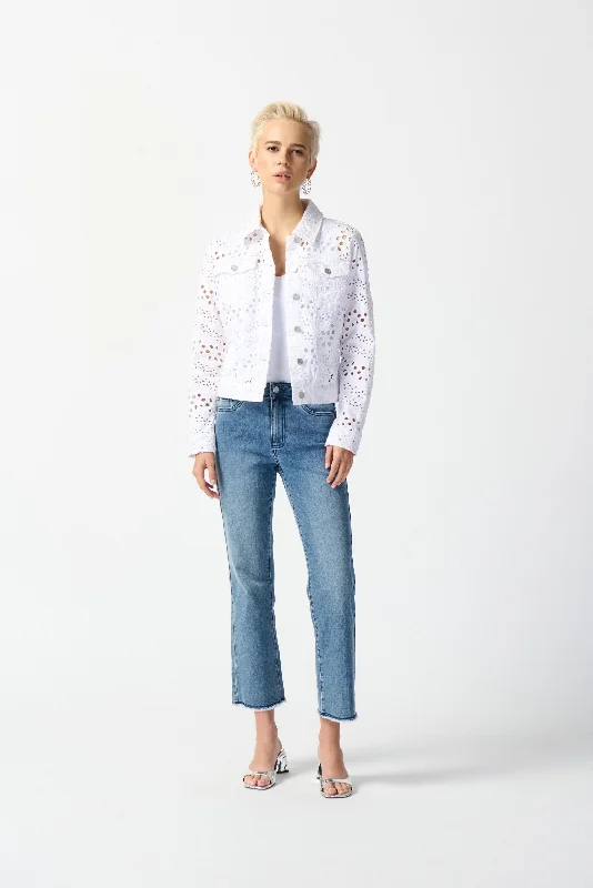 J.R 242918 Embroidered Demin Jacket Traditional Women's 
