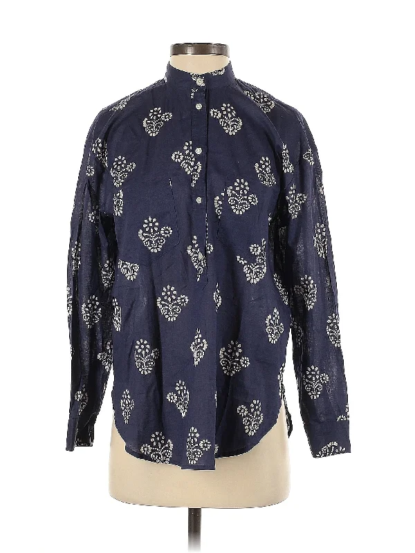Long Sleeve Button-Down Shirt Sharp Women's Italian