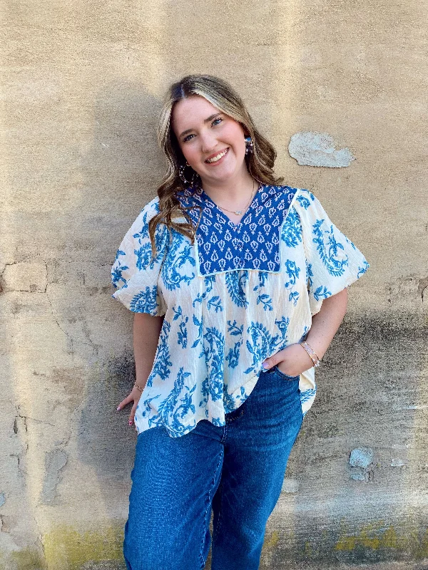 Baby Blue Top European