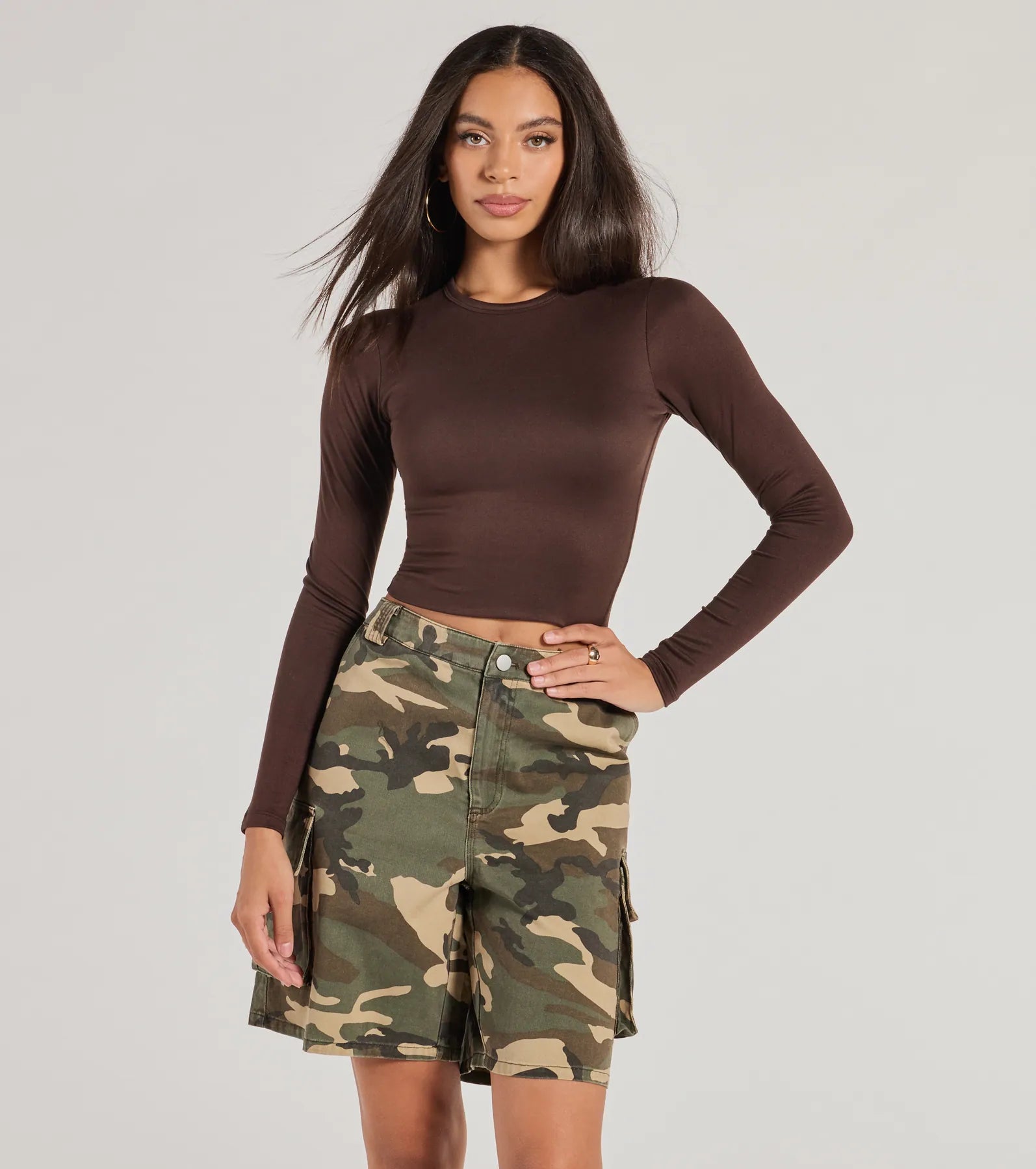 Essential Long Sleeve Crew Top Athletic Women's 