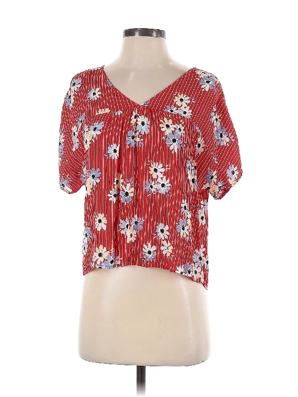 Short Sleeve Blouse Sporty Women's Tennis