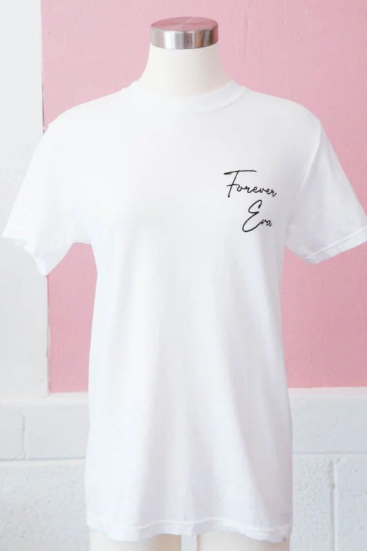 Forever Eva Graphic Tee, White | Friday+Saturday Stylish Women's Neon
