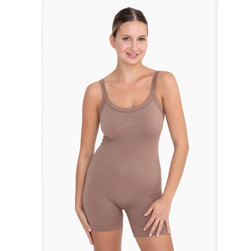 Mono B Sleeveless Micro- Ribbed Romper Bohemian Women's Free
