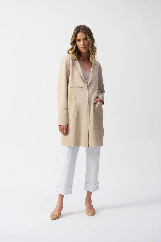 J.R 251941 Scuba Suede Straight Jacket Sleek Women's 