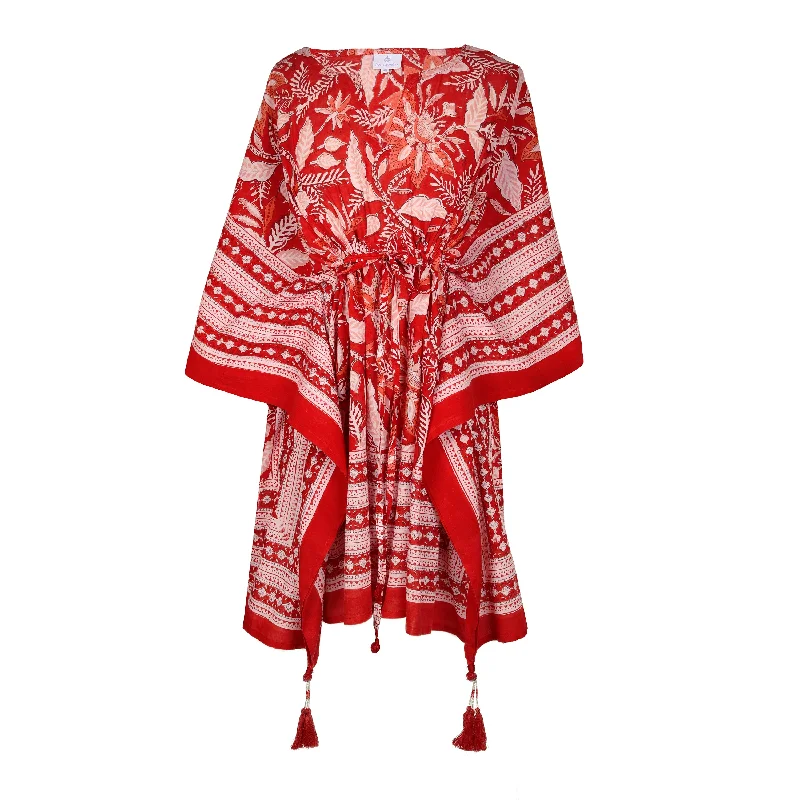 Rossini Short Cotton Kaftan Sustainable Organic