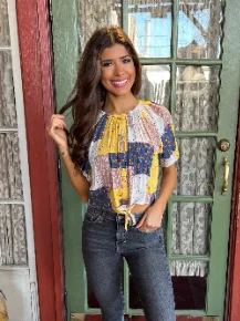 Free the People Boho Pattern Top Modern Women's Tech