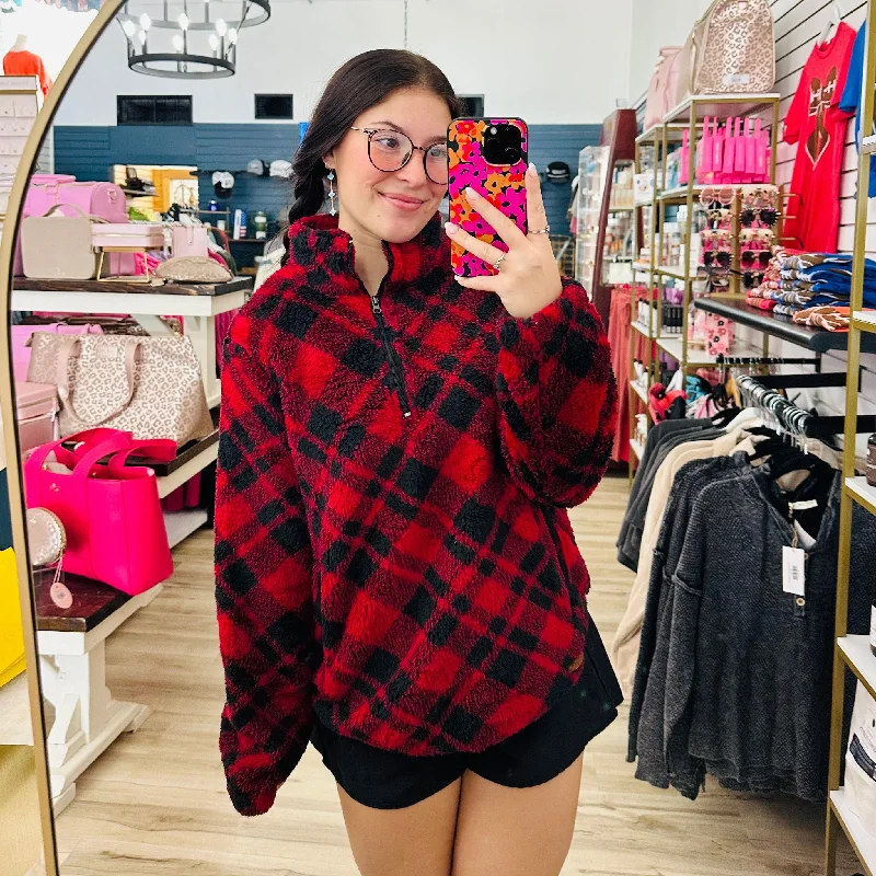 Chic Lumberjack Sweater Traditional Women's Wool