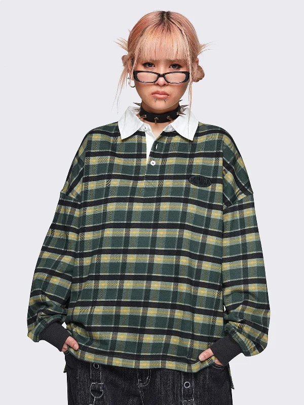 Marlon Check Polo Confident Women's High - fashion