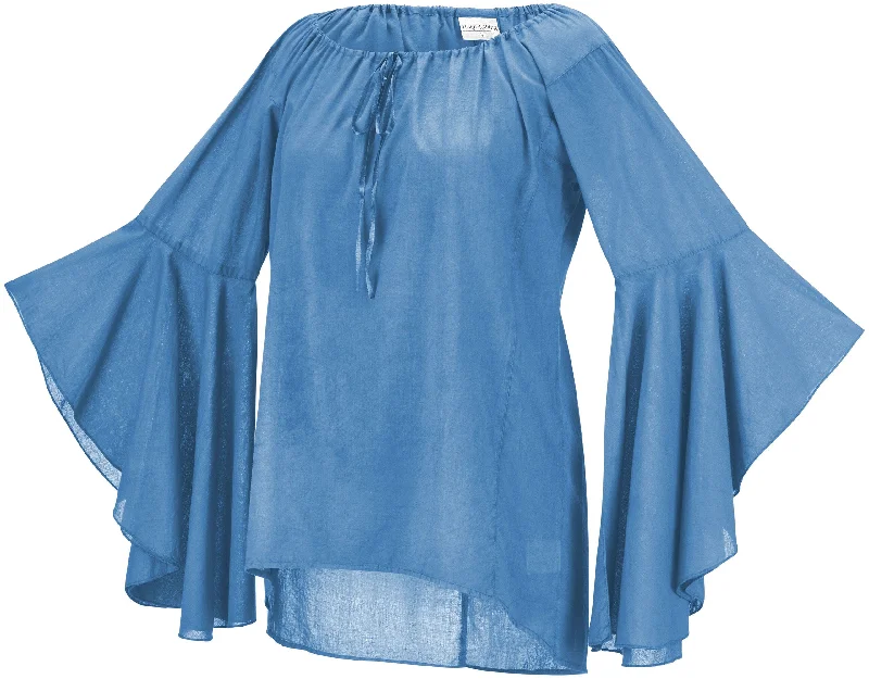 Angeline Tunic Limited Edition Aegean Blue Refined Women's Hand - crafted