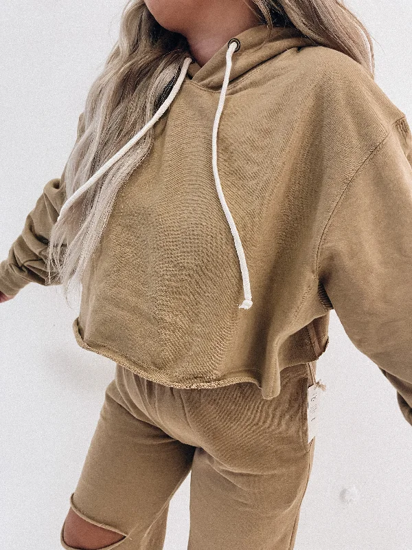 Thanksgiving Tan Hoodie Luxurious Women's High -  end