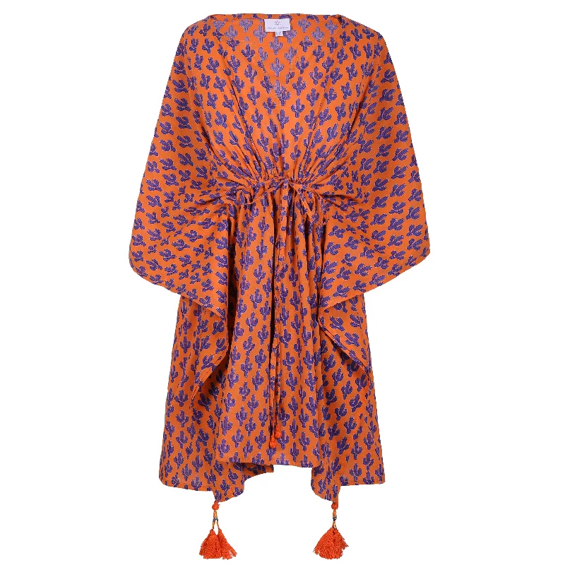Phoenix Purple Cactus Short Kaftan purpose