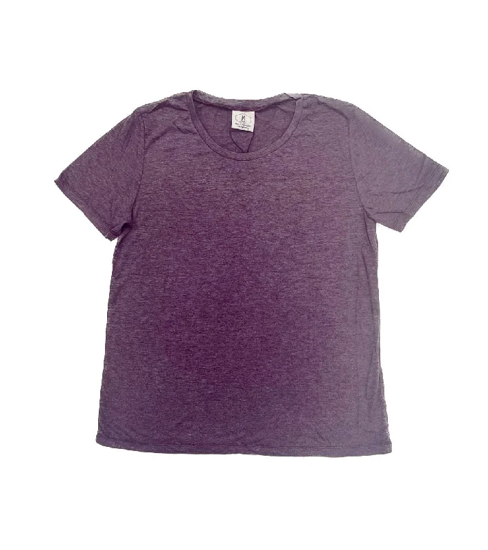 Blank Heathered Purple Crewneck Tee performance