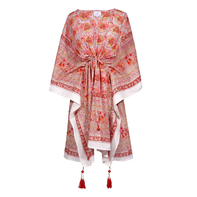 Georgia Short Cotton Kaftan Artistic Women's Avant - 