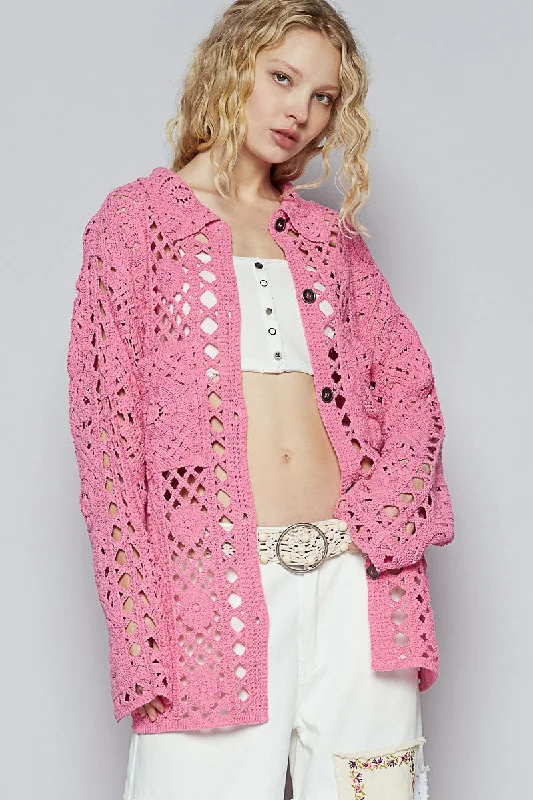 Pop Of Color Cardigan Confident Women's High - fashion