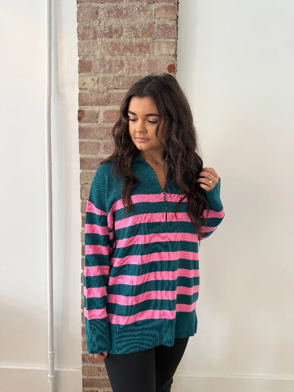 Madison Striped Sweater Bold Women's Statement