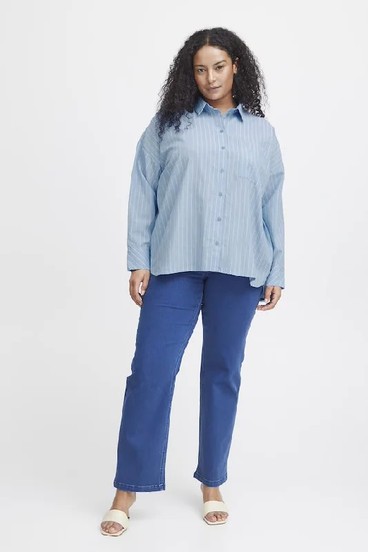Fran 202816 Simple Wish Long-Sleeved Shirt Casual Women's Japanese 