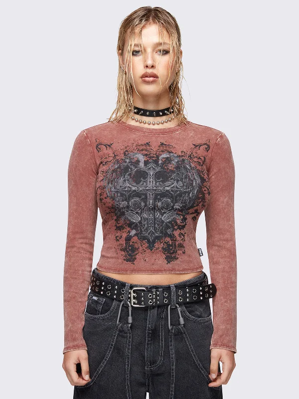 Soul of Shadows Washed Top Streetwear Style for 