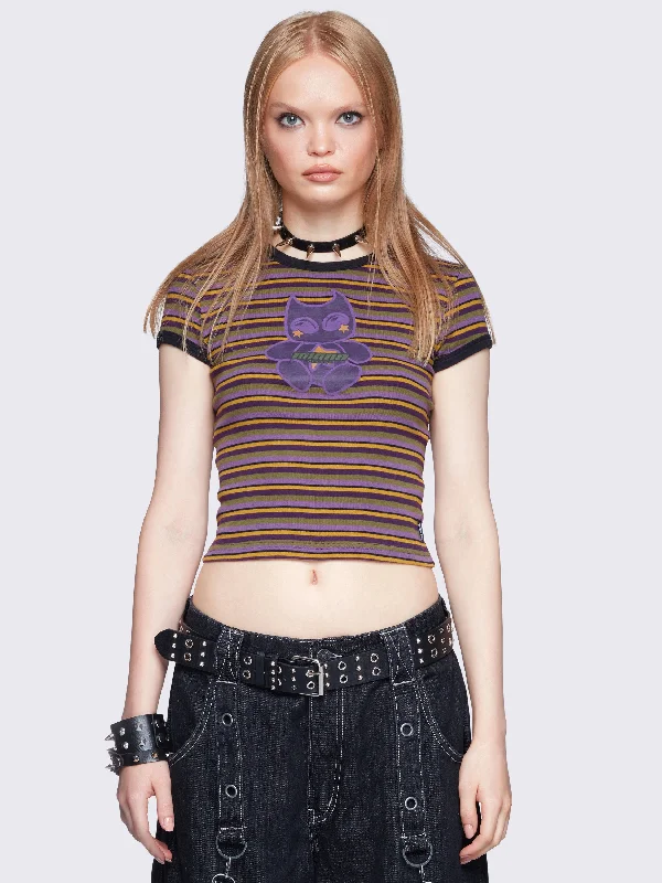 Apollo Striped Baby Tee Cozy Women's Winter