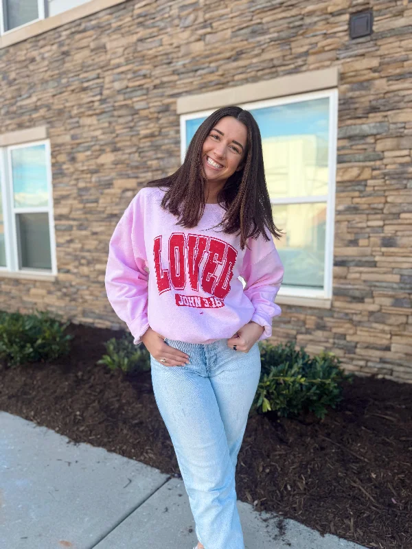 Loved John 3:16 Crewneck Sweatshirt Elegant Women's 