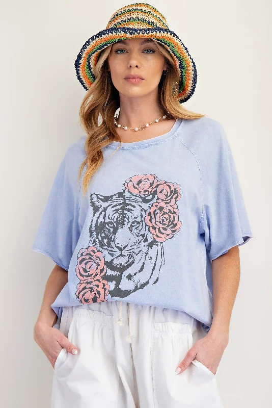 Easy Tiger Graphic Tee Relaxed Women's 