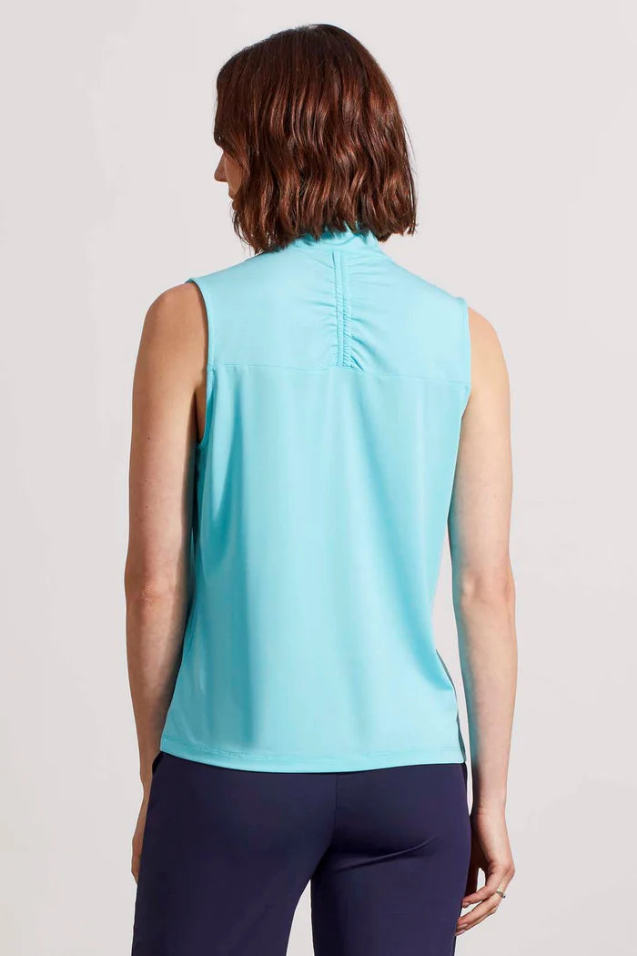 Tri 1791o Sleeveless Mockneck Top UPF 50+ Stylish Women's Tropical 