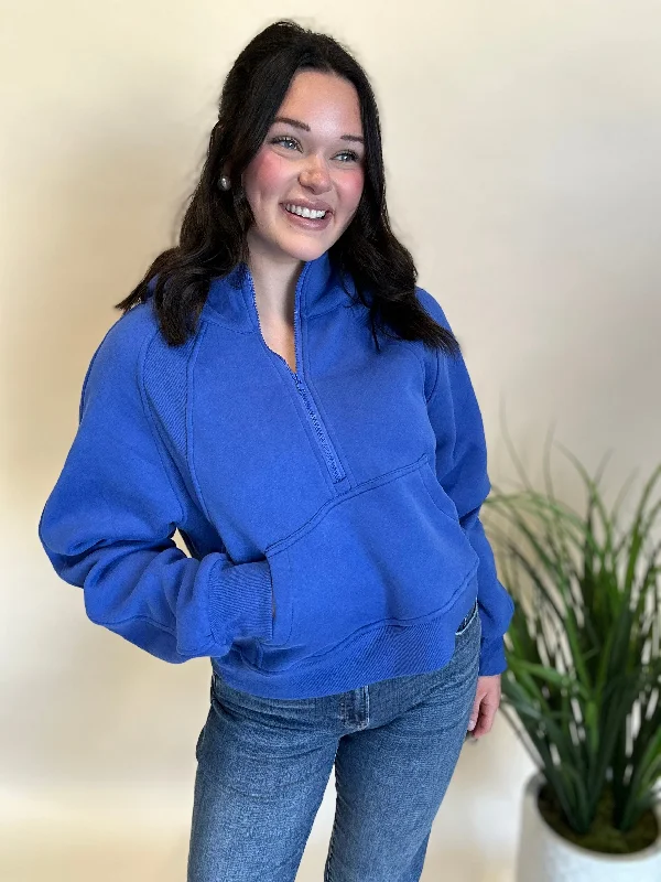 Ultimate Half Zip Hoodie Elegant Women's Formal 