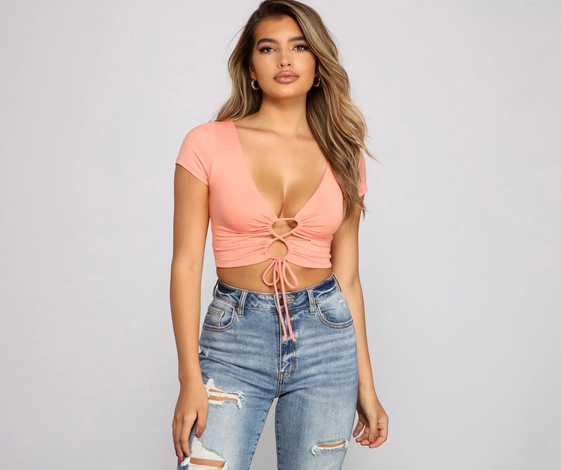 Casual Slay Knit Crop Top Refined Women's Velvet