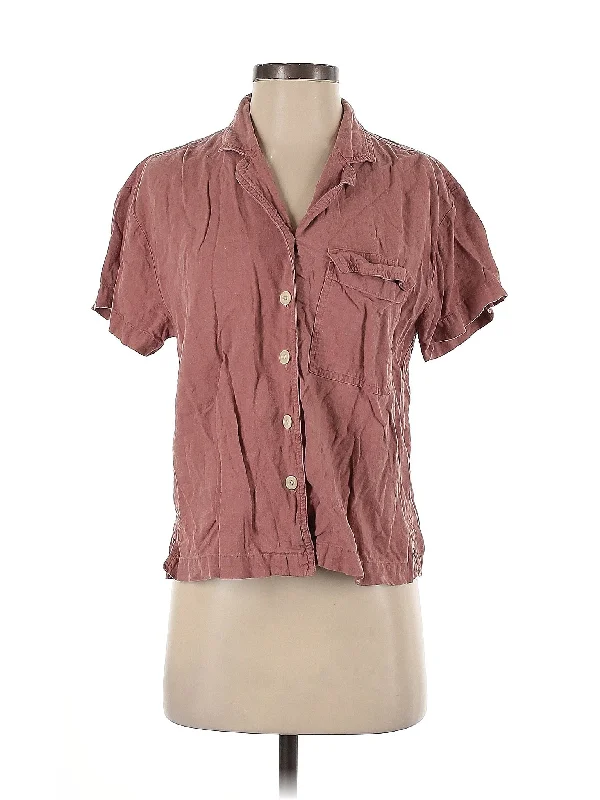 Short Sleeve Blouse Trendy Women's 